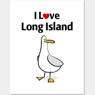 I Love Long island Posters and Art